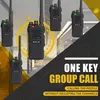 Several walkie-talkies are displayed with a graphic overlay and text promoting a group call feature. Anteprima dell’immagine prodotto