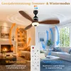 Ventilatore a soffitto da 48W con illuminazione, 60 cm di Anteprima dell’immagine prodotto 13