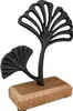 Gilde Standrelief, Ginkgo, "Ginkgo", Aluminium, Mangoholz, Produktbild-Vorschau 3