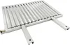 A stainless steel grill grate with support legs, shown from a slightly elevated angle against a white background. Produktbild-Vorschau