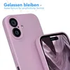 A close-up shot of a purple phone case, with a second phone case slightly out of focus in the background. The phone screen is visible in the foreground case. Produktbild-Vorschau