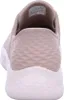 The back view of a beige Skechers sneaker. Anteprima dell’immagine prodotto