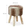 Stołek z drewnianymi nogami RD31581 Podgląd zdjęcia produktu 4