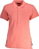 Damen Kurzarm-Poloshirt Rosa aus Baumwolle mit Logo Produktbild-Vorschau 1