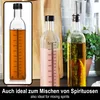 com-four® 2x Ölflasche aus Glas bis 500ml, Ölspender mit Produktbild-Vorschau 2