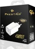 A black product box with a white charger and text. Produktbild-Vorschau