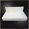 A white bathroom cabinet base, likely a vanity unit, is shown from a slightly elevated front-facing angle against a black background. Produktbild-Vorschau