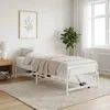 vidaXL Lit électrique réglable, structure blanche, 107 x Voir les images du produit 4