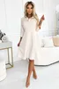 Numoco Hemdblusenkleid für Damen Sandy beige L Produktbild-Vorschau 4