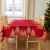 Weihnachtstischdecke mit Weihnachtsbäumen, rechteckig, 140 Produktbild-Vorschau 4