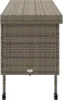 vidaXL Skrzynia ogrodowa na kółkach szara 160x55x75 cm Poli Podgląd zdjęcia produktu 6