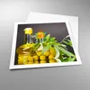 Poster - Poster ohne Rahmen - Flasche Glas Olive Öl - 60x60 Produktbild-Vorschau 3