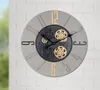 Casablanca Wanduhr, rund, Zahnradmotiv, Metall, grau, , L. Anteprima dell’immagine prodotto 2