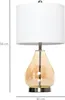 HOMCOM 2-Set Tischlampen Tischleuchten E27 Nachttischlampe Produktbild-Vorschau 3