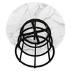 OKWISH Table À Manger Ronde - Avec Plateau MDF Marbré Et Voir les images du produit 7