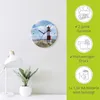 ARTland Glas Wanduhr Funkuhr - schwarzer Zeiger Leuchtturm Produktbild-Vorschau 3