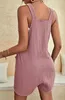 ASKSA Damen Jumpsuit Sommer Ärmellos Kurz Latzhose Playsuit Produktbild-Vorschau 3