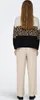 ONLY Leopardenmuster Pullover mit Rundhals im Colorblock Produktbild-Vorschau 9