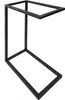 A black metal frame for a C-shaped side table, shown against a white background. Produktbild-Vorschau