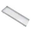 Metall Kerzentablett weiß rechteckig - 40 x 15 cm - Produktbild-Vorschau 5