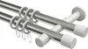 Interdeco Gardinenstange / Vorhangstange Edelstahl-Optik / Produktbild-Vorschau 1
