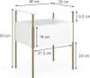 Nachttisch Vicco Mira Weiß/Gold 2er Set, Model 40811 Produktbild-Vorschau 7