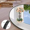 Ganzkörperspiegel 180x86 cm Schwarz Gewölbter Standspiegel Produktbild-Vorschau 6