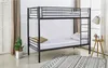 Letto a castello "ADAM" - 90 x 190 cm - Metallo - Nero Anteprima dell’immagine prodotto 2