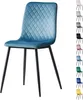 A single blue chair is shown in the center of the image, with a stack of other chairs in various colors to the right. Anteprima dell’immagine prodotto