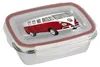 Brotdose VW Bulli Edelstahl rot 850ml Produktbild-Vorschau 1