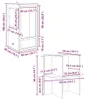 vidaXL Terrarium Braun 50 x 50 x 150 cm OSB Produktbild-Vorschau 8