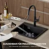 CECIPA max Schwarz Wasserhahn Küche Ausziehbar, Produktbild-Vorschau 2