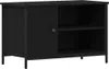 vidaXL Szafka pod TV czarny dąb 80 x 40 x 50 cm materiał Podgląd zdjęcia produktu 1