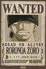 One Piece - Poster - Wanted Zoro Produktbild-Vorschau 1
