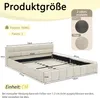 Sweiko Doppelbett 140x200 cm, Bett mit seidig weichem Produktbild-Vorschau 7
