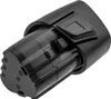 A black cordless power tool battery pack is shown against a white background. Produktbild-Vorschau