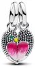 PANDORA Charm-Anhänger Turteltauben aus Silber und Emaille Produktbild-Vorschau 1