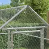 vidaXL Klietka pre kurčatá strieborná 200 x 170 x 177 cm Náhľad obrázku produktu 3