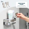 eluno Duschablage zur Wandmontage, zum Kleben oder Bohren & Produktbild-Vorschau 5