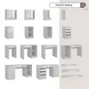 Schminktisch Vicco Sherry Weiß Hochglanz 100 cm mit LED - Produktbild-Vorschau 8