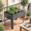 VCM Metall Hochbeet 50x40x45 cm, stehender Pflanzkasten für Produktbild-Vorschau 1