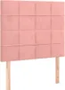 vidaXL Boxspringbett mit Matratze & LED Rosa 80x200 cm Samt Produktbild-Vorschau 8