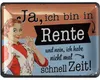 LANOLU Retro Blechschild Ruhestand, Geschenk zum Produktbild-Vorschau 1
