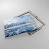 Bild auf Leinwand - Leinwandbild - Einteilig - Wald Eis See Produktbild-Vorschau 2