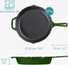 Navaris Grillpfanne Bratpfanne Pfanne aus Gusseisen - 30cm Produktbild-Vorschau 6