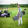 Sac de golf COSTWAY, sac de golf chariot léger avec housse Voir les images du produit 2
