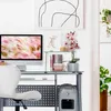 Relaxdays – biurko komputerowe ze szkła, z wysuwaną półką Podgląd zdjęcia produktu 3