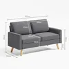 BEALIFE 2-Sitzer Sofa 157x72x85 cm mit Holzfüßen & Produktbild-Vorschau 5
