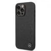 A black iPhone 14 Pro Max case with a Mercedes-Benz logo. Produktbild-Vorschau
