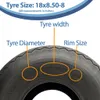 18x8,50-8 Golfwagen- und Buggy-Reifen, 4-lagig, für Gras, Produktbild-Vorschau 5